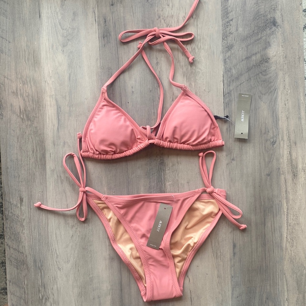 J.Crew string bikini set in warm rose - XXS